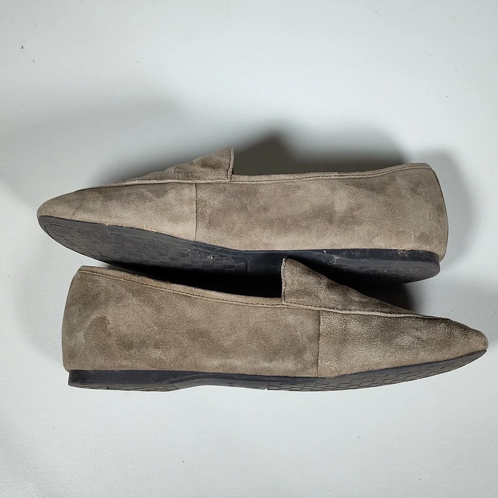 Birdies Vesper Suede Loafer‎ Flats in Moss Green 6